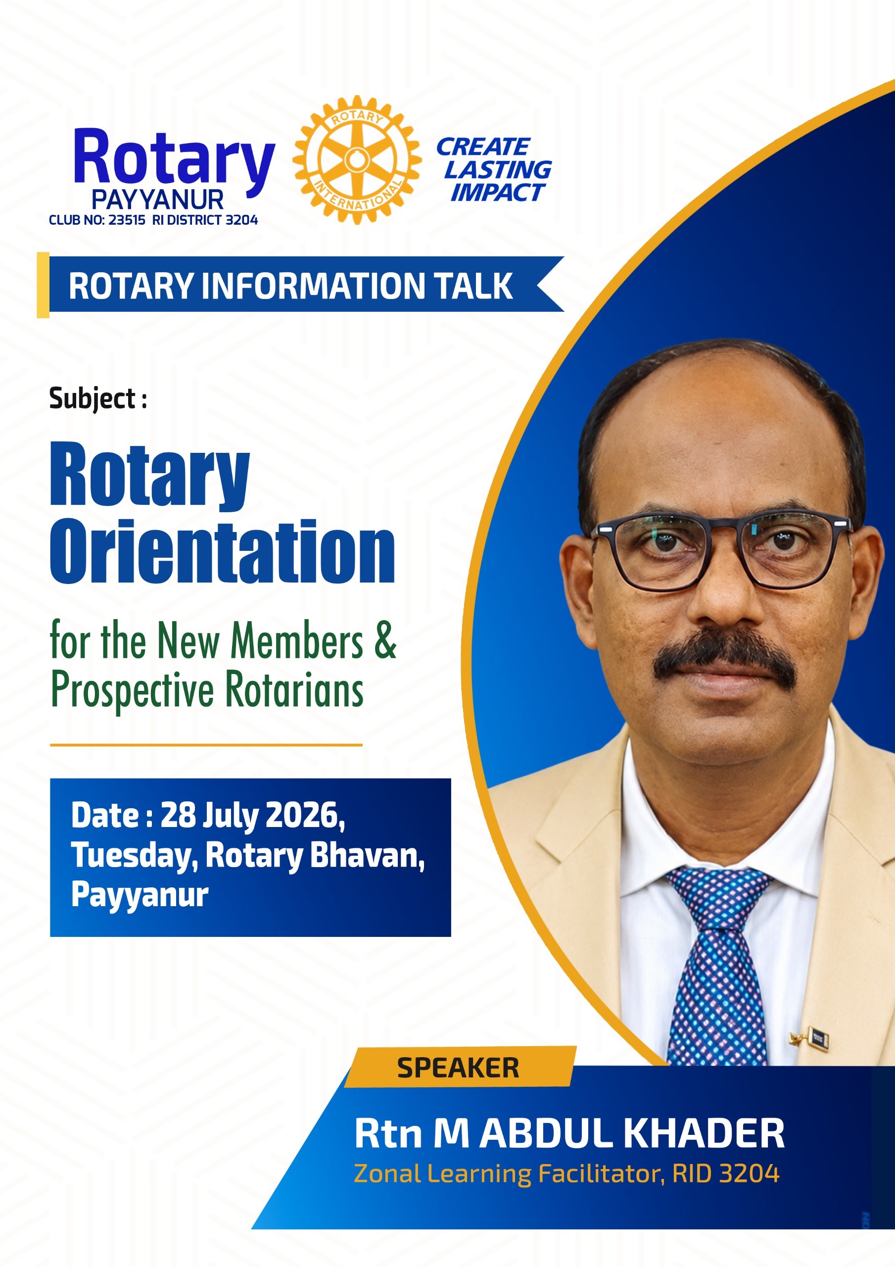 ROTARY INFORMATION TALK